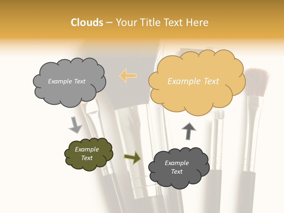 Makeup Isolated Brush PowerPoint Template