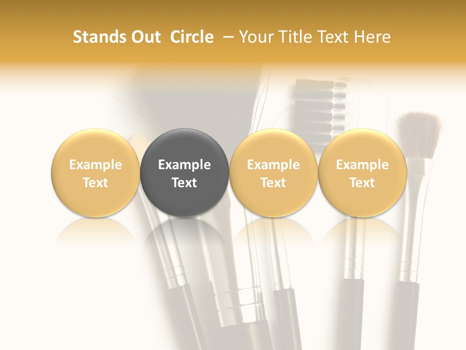 Makeup Isolated Brush PowerPoint Template