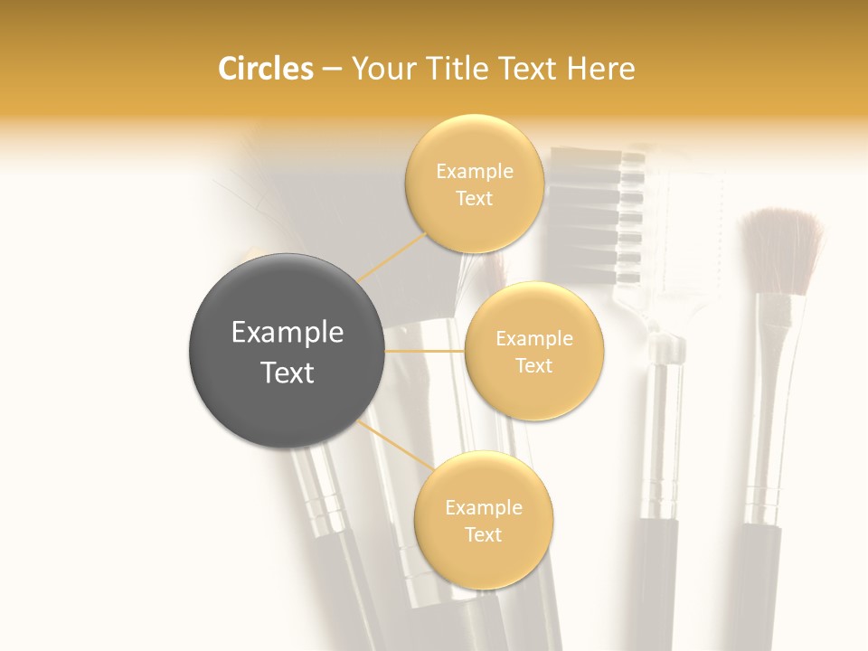 Makeup Isolated Brush PowerPoint Template