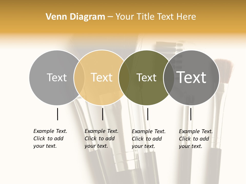 Makeup Isolated Brush PowerPoint Template