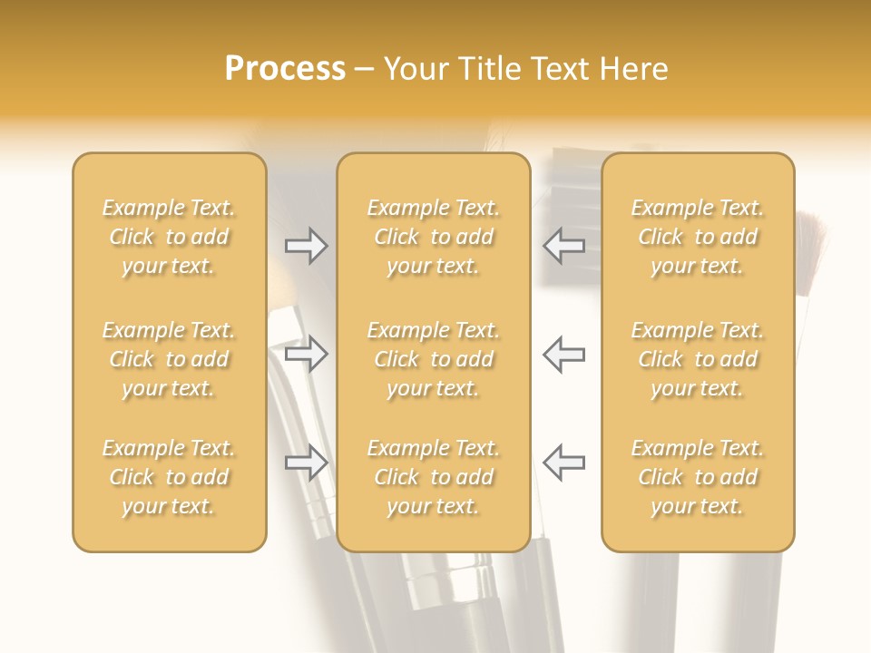 Makeup Isolated Brush PowerPoint Template