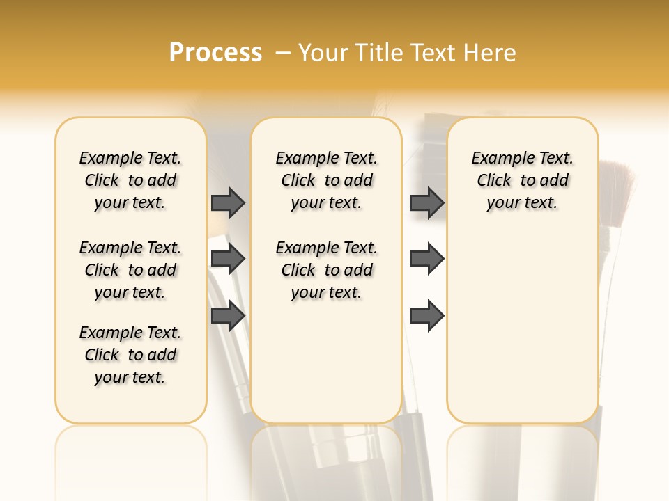 Makeup Isolated Brush PowerPoint Template