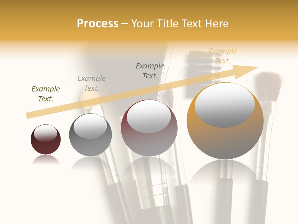 Makeup Isolated Brush PowerPoint Template