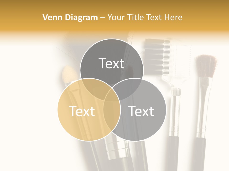 Makeup Isolated Brush PowerPoint Template