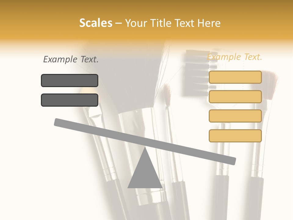 Makeup Isolated Brush PowerPoint Template