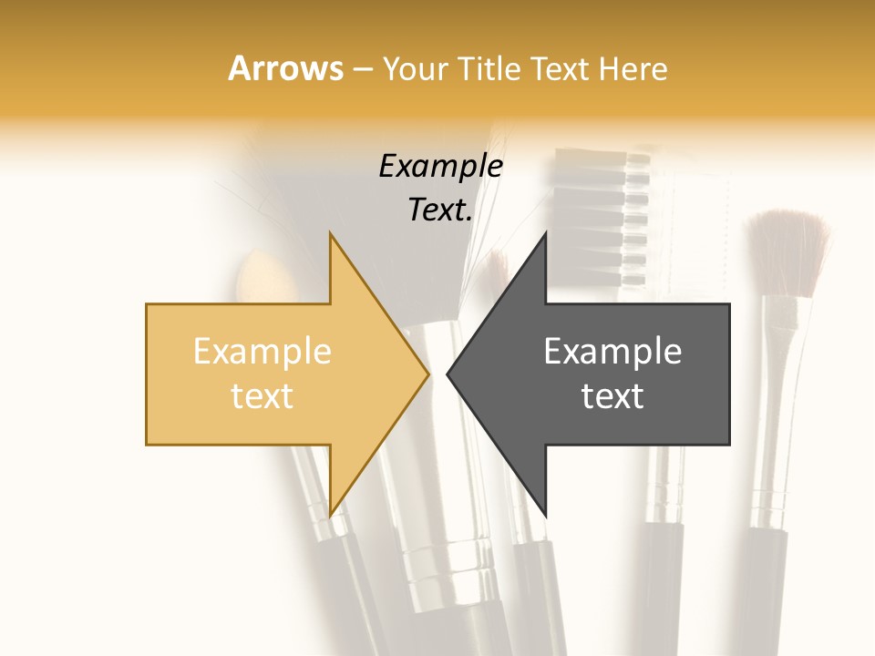 Makeup Isolated Brush PowerPoint Template