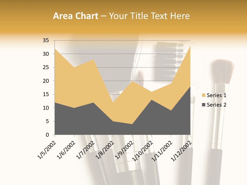Makeup Isolated Brush PowerPoint Template