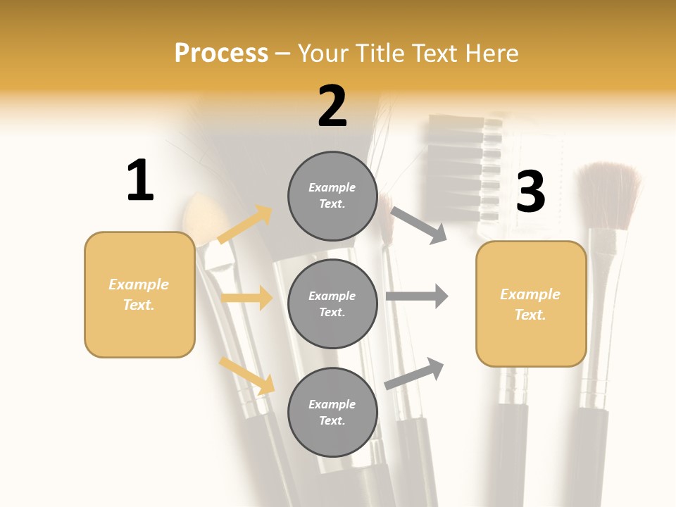 Makeup Isolated Brush PowerPoint Template