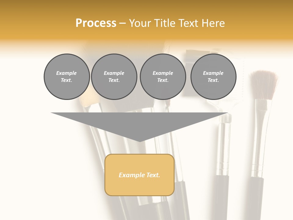 Makeup Isolated Brush PowerPoint Template