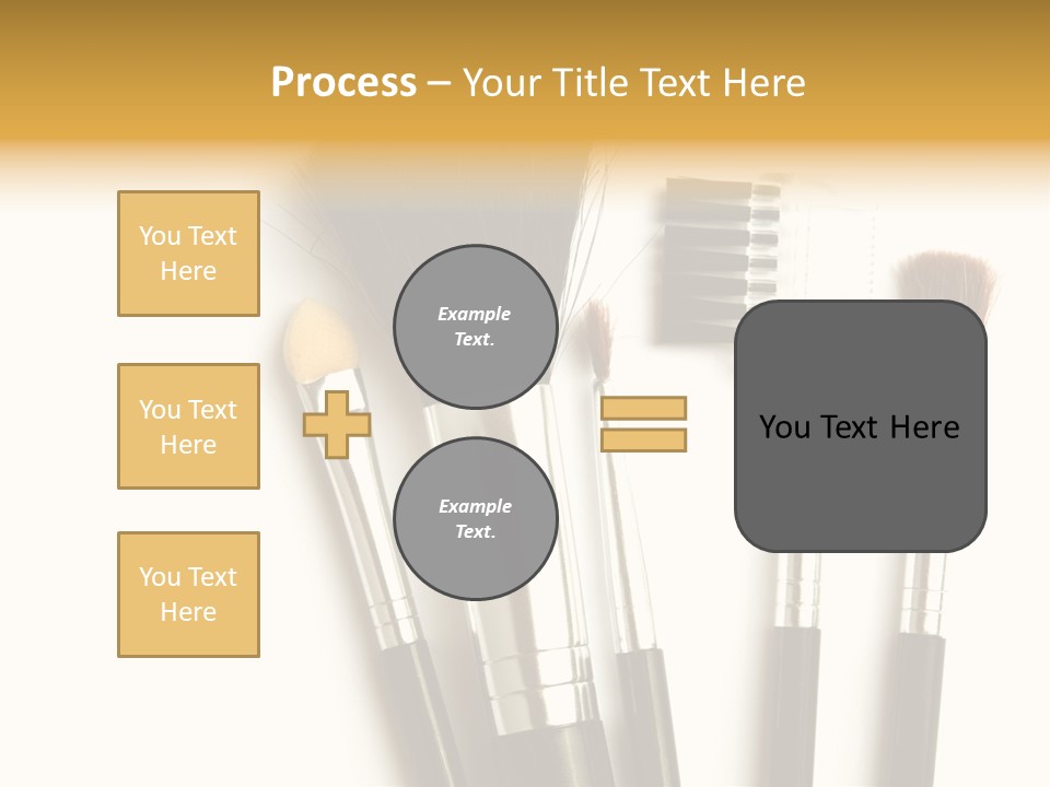 Makeup Isolated Brush PowerPoint Template