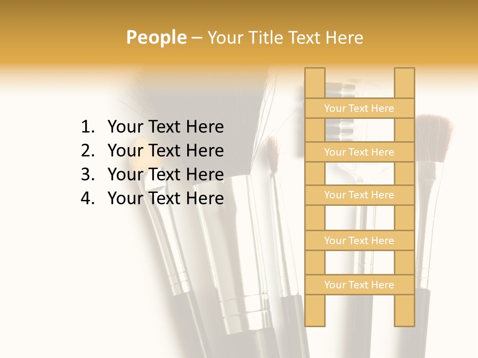 Makeup Isolated Brush PowerPoint Template