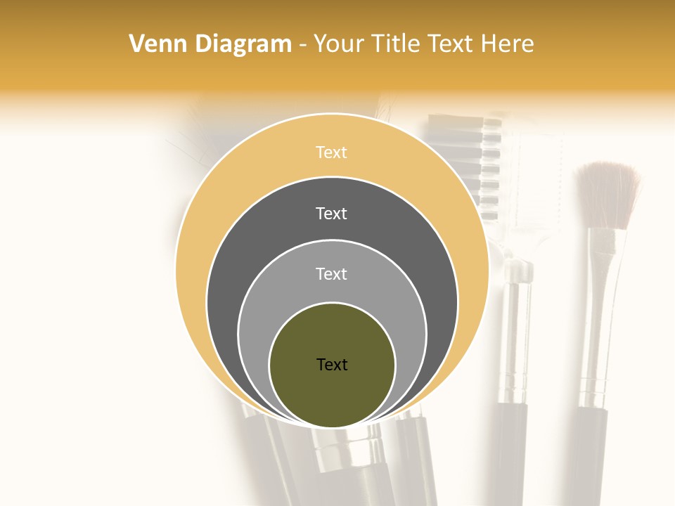 Makeup Isolated Brush PowerPoint Template