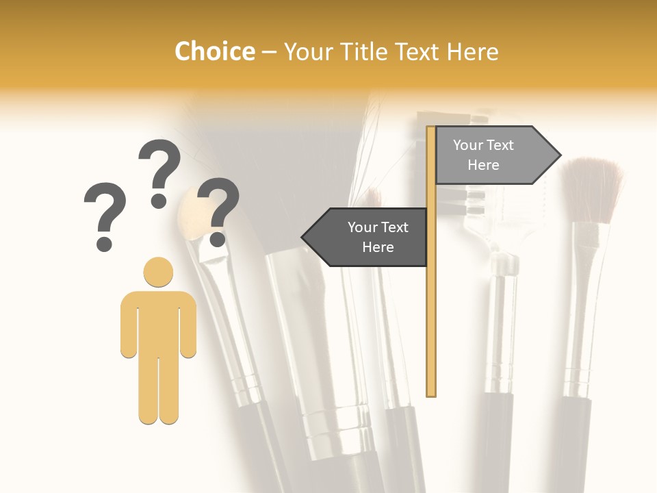 Makeup Isolated Brush PowerPoint Template