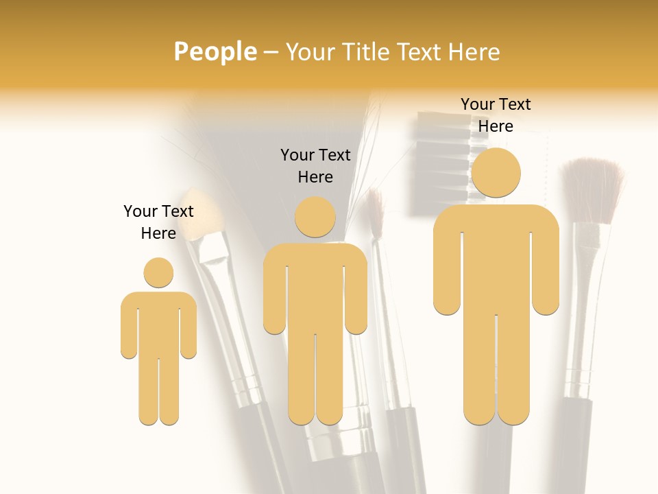 Makeup Isolated Brush PowerPoint Template