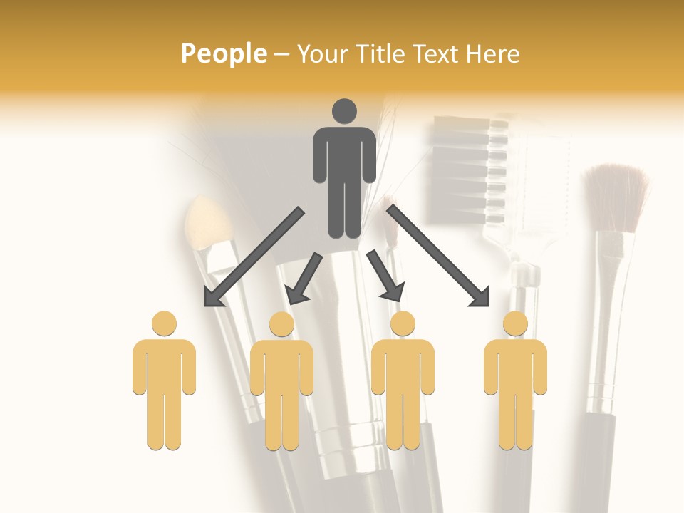 Makeup Isolated Brush PowerPoint Template