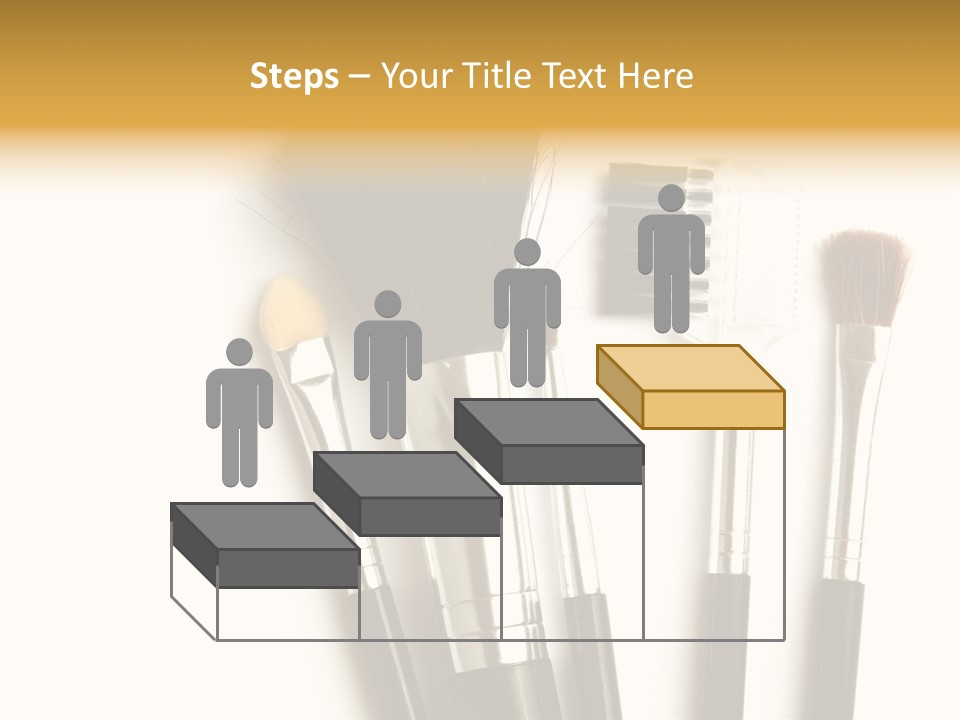 Makeup Isolated Brush PowerPoint Template