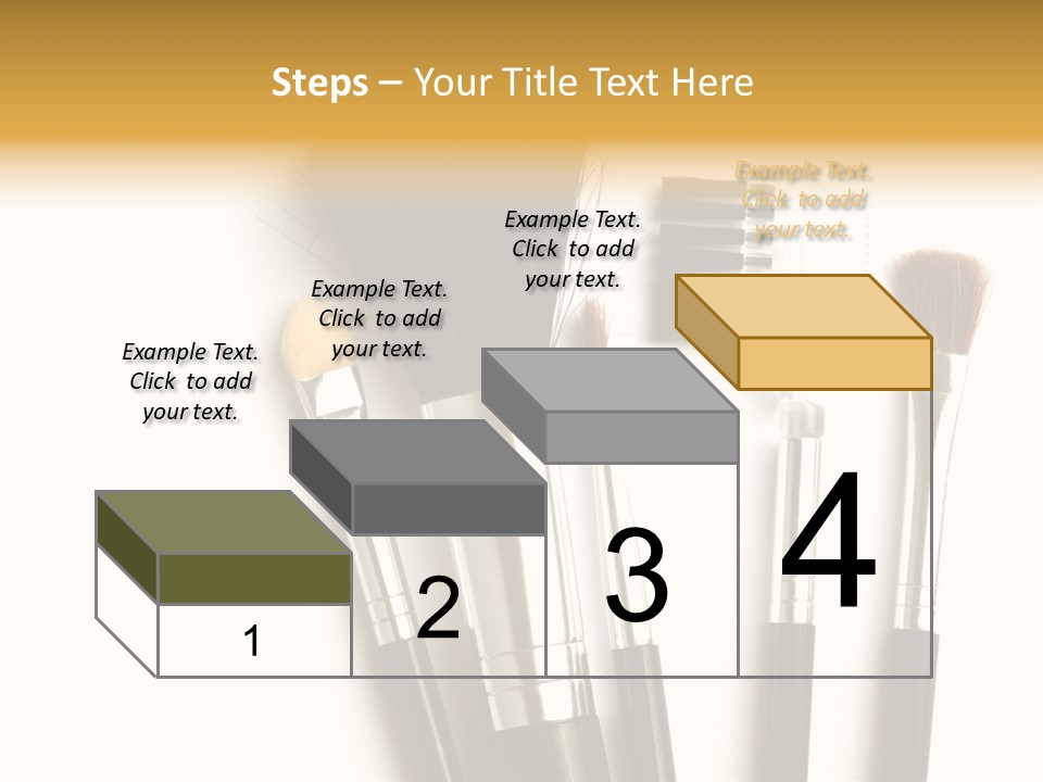 Makeup Isolated Brush PowerPoint Template
