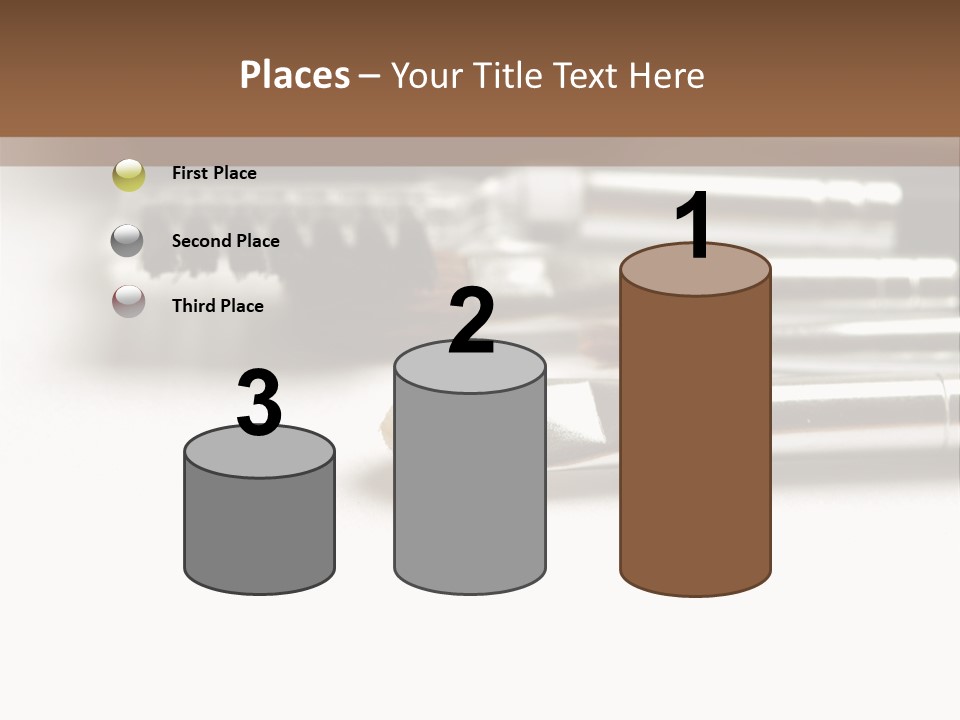 Isolated White Black PowerPoint Template