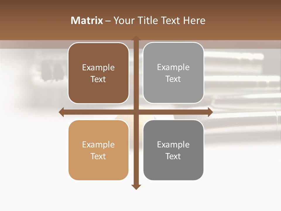 Isolated White Black PowerPoint Template