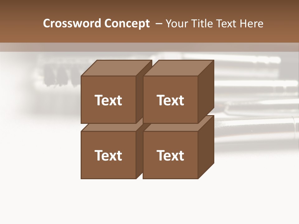 Isolated White Black PowerPoint Template