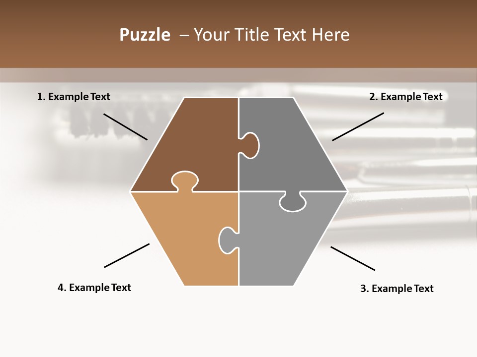 Isolated White Black PowerPoint Template