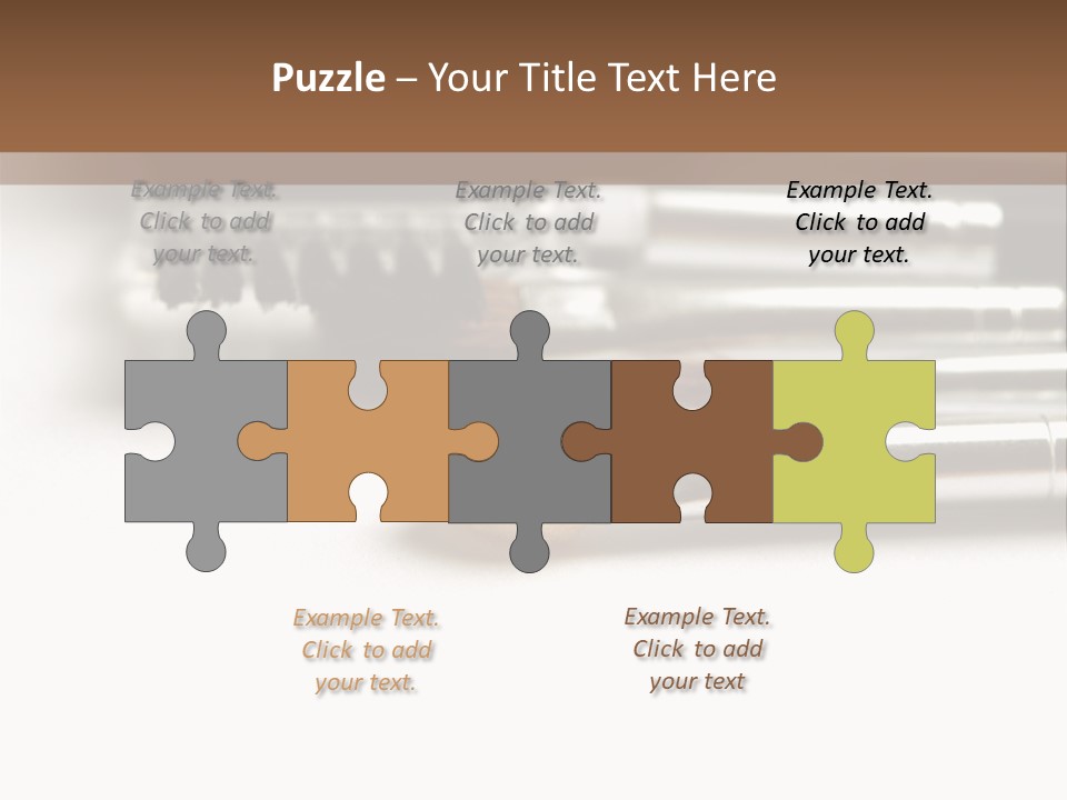 Isolated White Black PowerPoint Template