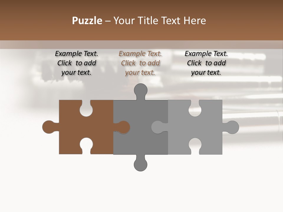 Isolated White Black PowerPoint Template