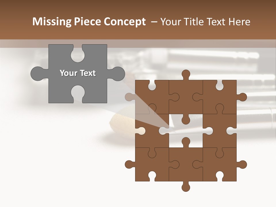 Isolated White Black PowerPoint Template