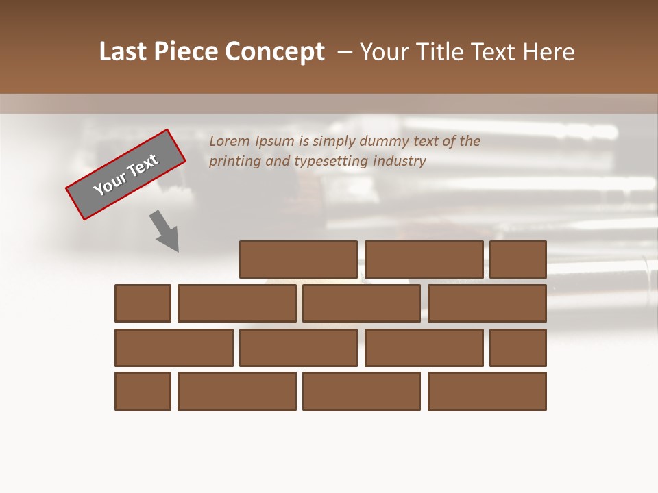 Isolated White Black PowerPoint Template