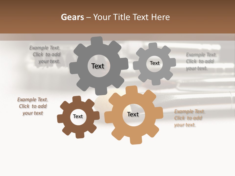 Isolated White Black PowerPoint Template