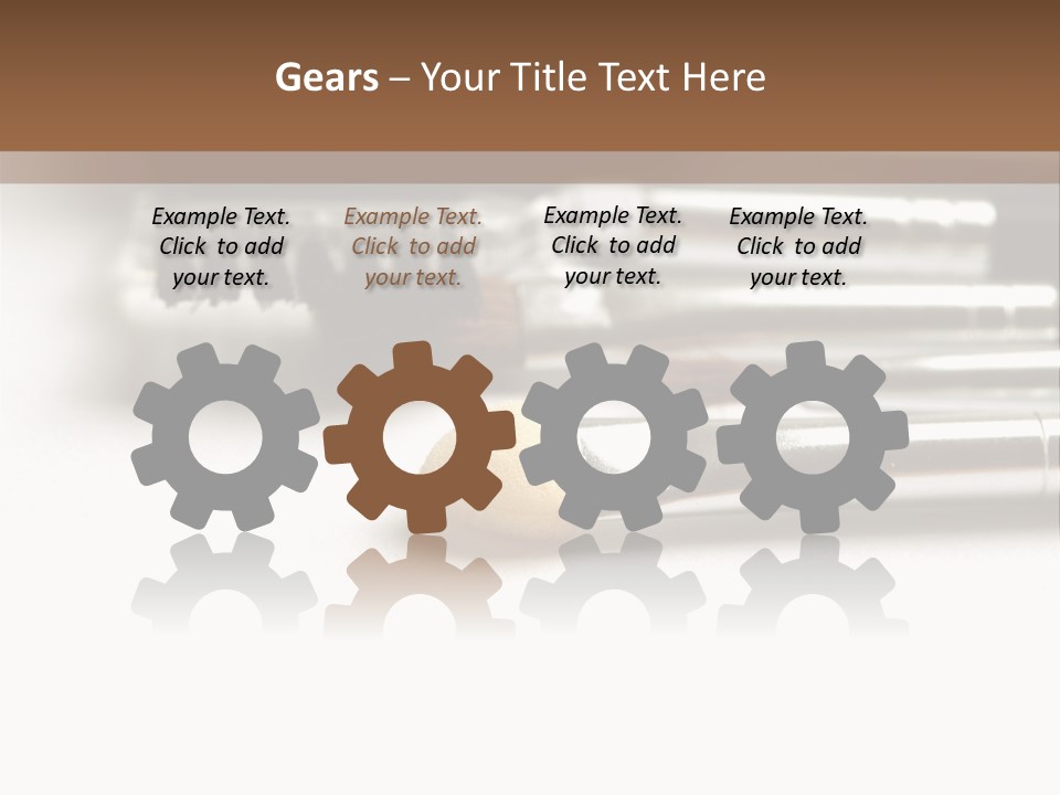 Isolated White Black PowerPoint Template