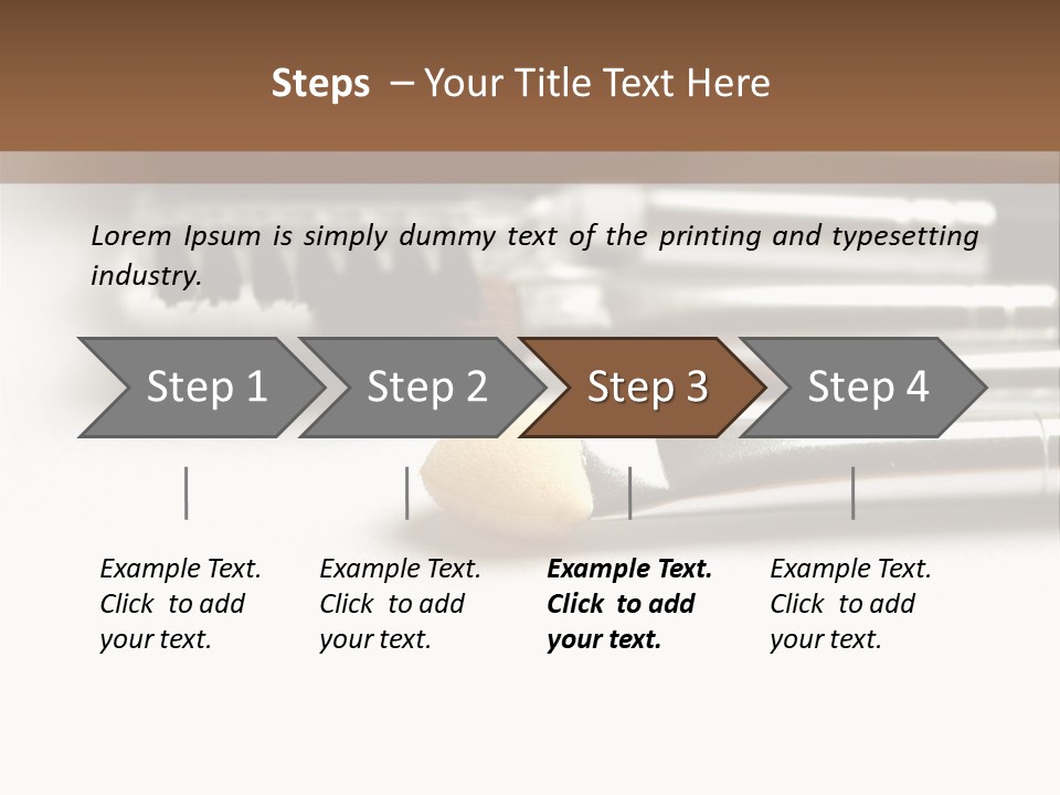 Isolated White Black PowerPoint Template