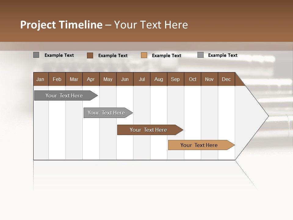 Isolated White Black PowerPoint Template