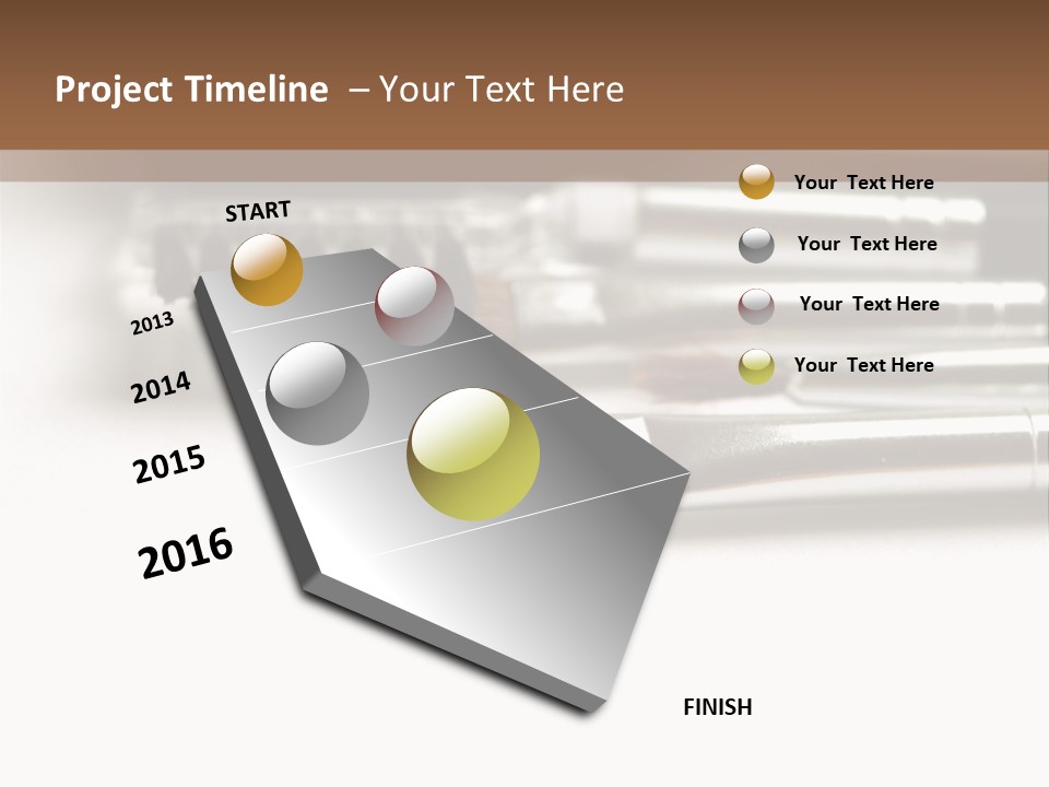 Isolated White Black PowerPoint Template