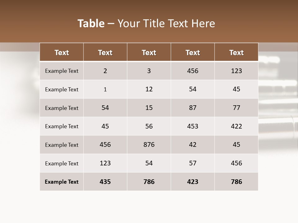 Isolated White Black PowerPoint Template