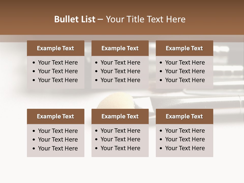 Isolated White Black PowerPoint Template