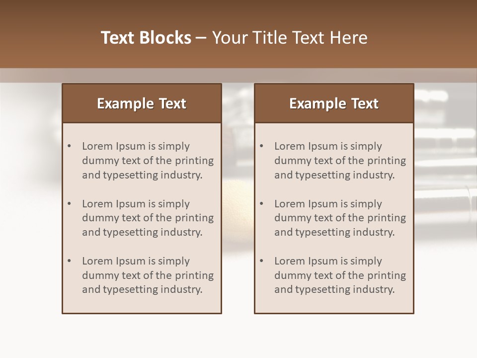 Isolated White Black PowerPoint Template