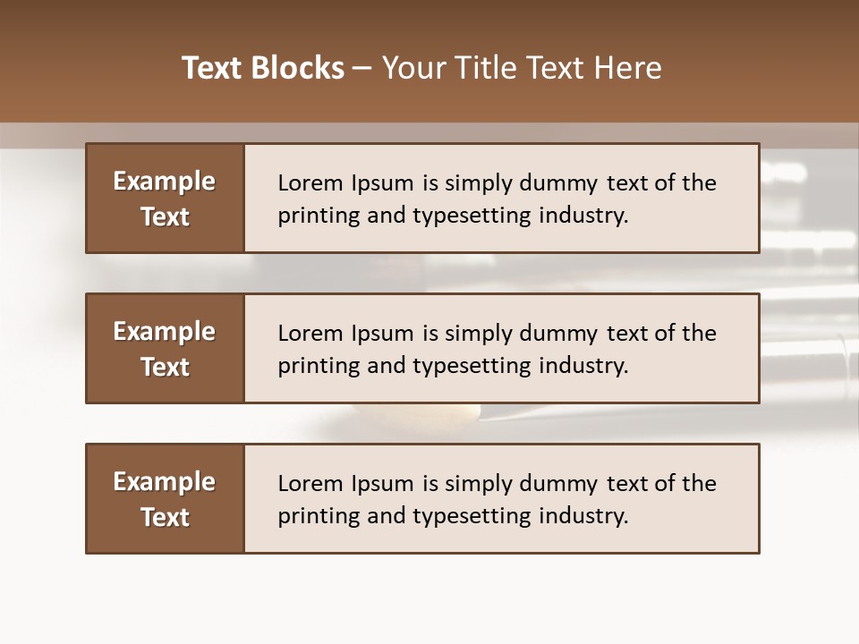 Isolated White Black PowerPoint Template