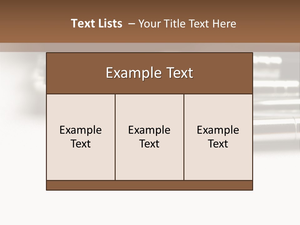Isolated White Black PowerPoint Template