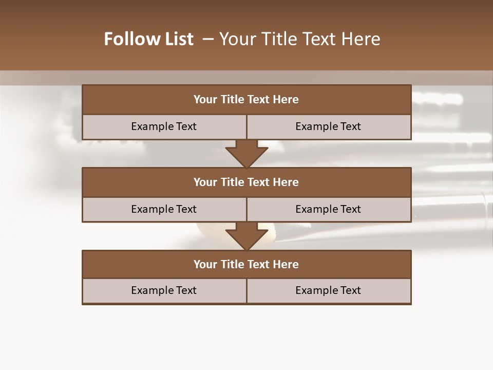 Isolated White Black PowerPoint Template