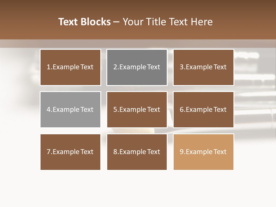 Isolated White Black PowerPoint Template