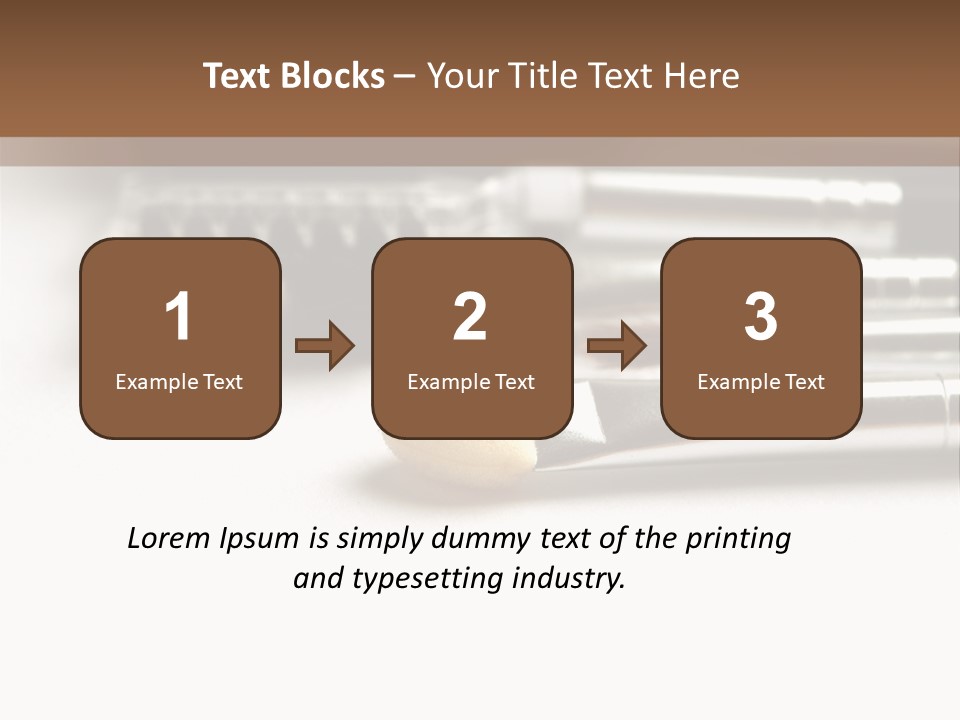 Isolated White Black PowerPoint Template