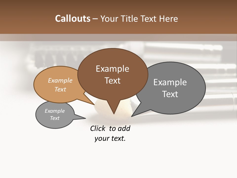 Isolated White Black PowerPoint Template