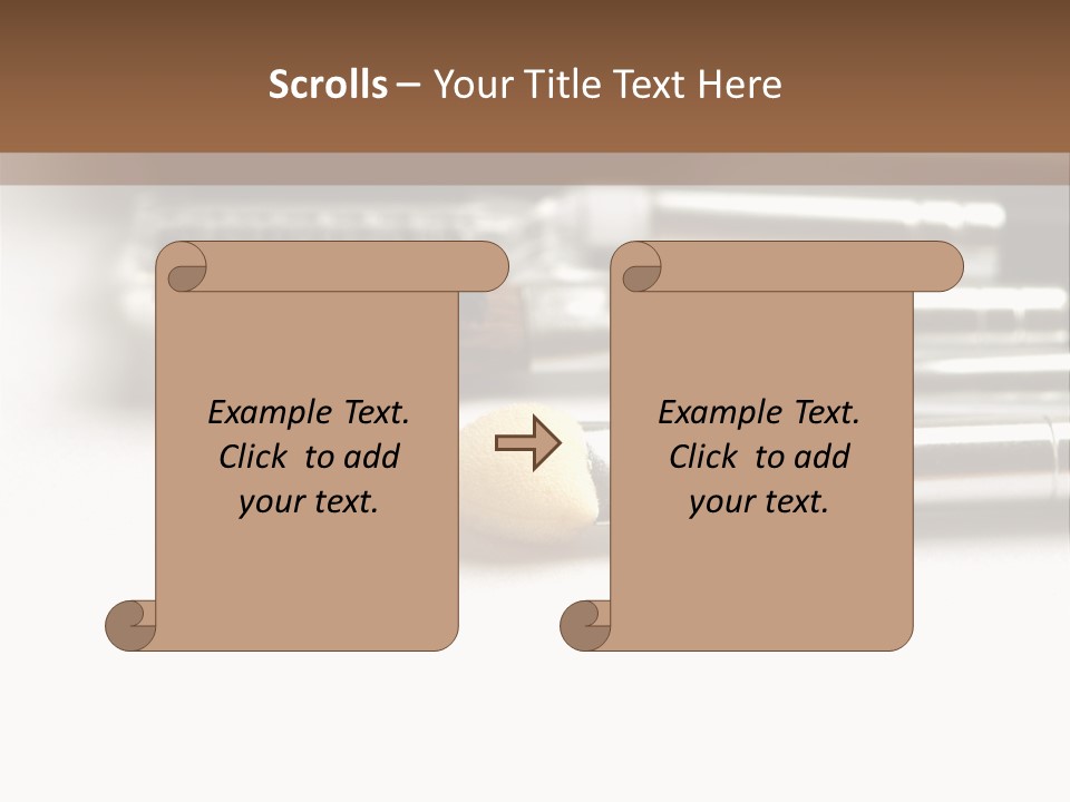 Isolated White Black PowerPoint Template