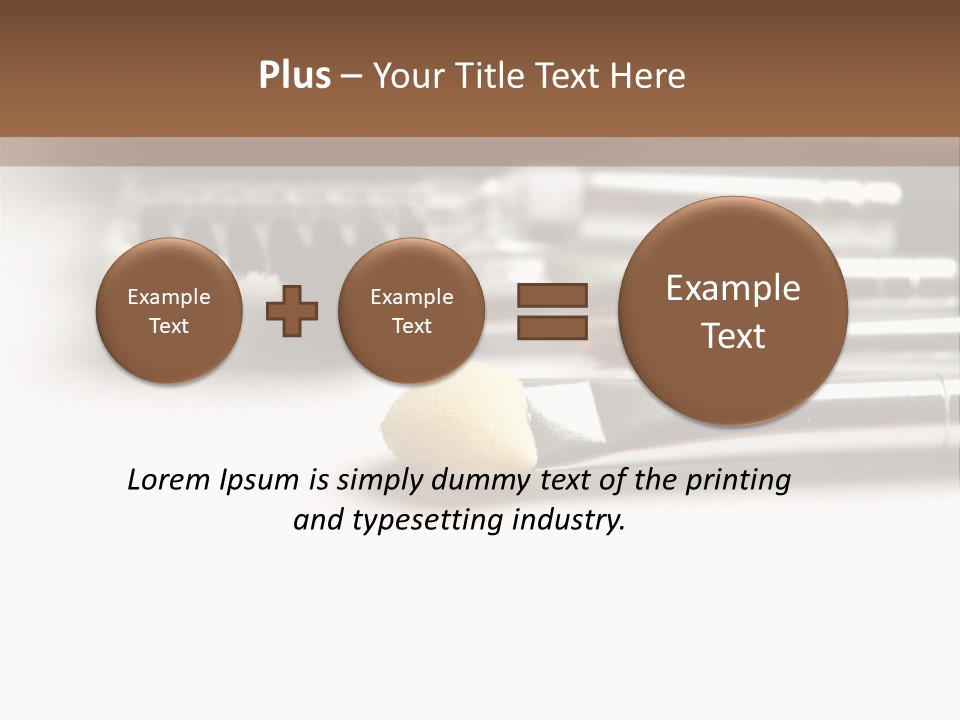 Isolated White Black PowerPoint Template