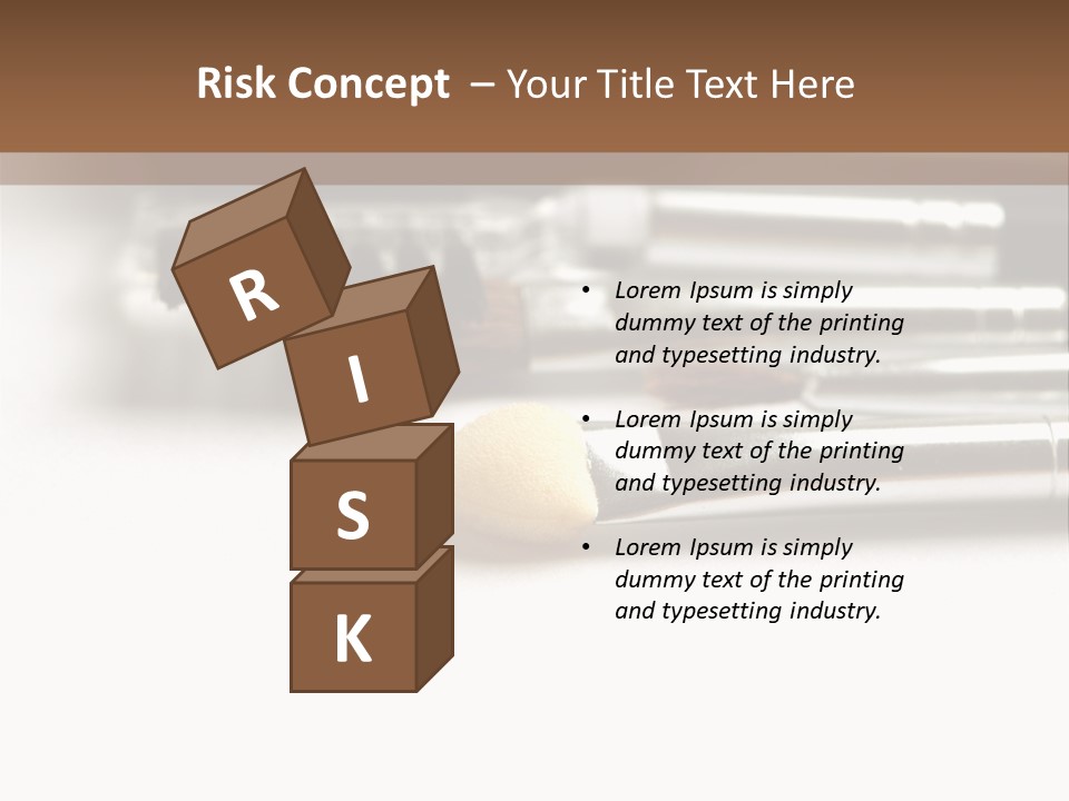 Isolated White Black PowerPoint Template