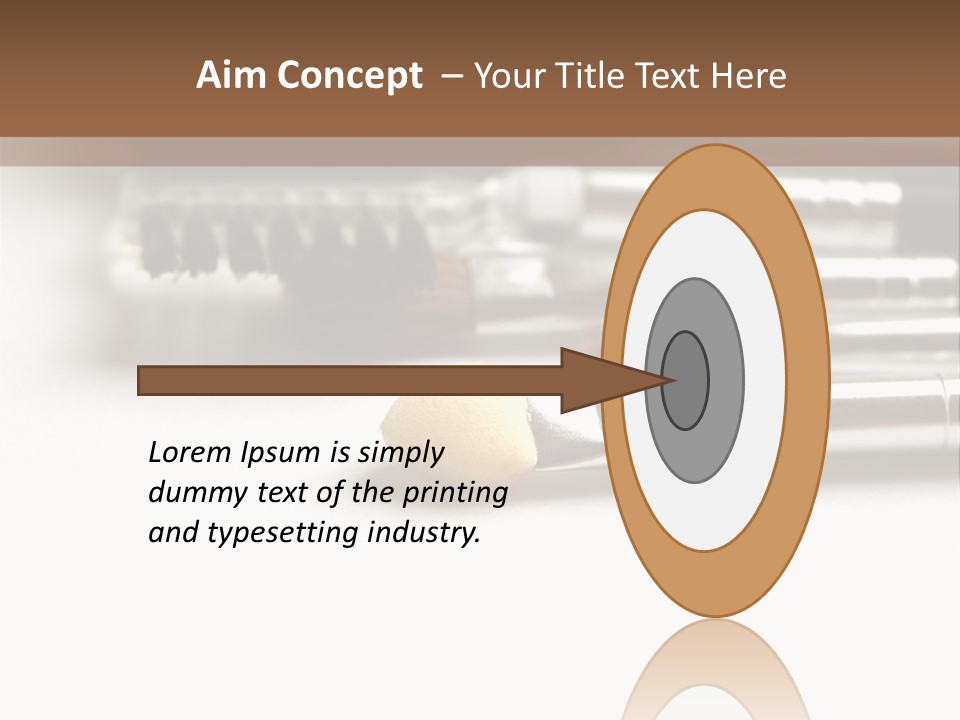 Isolated White Black PowerPoint Template