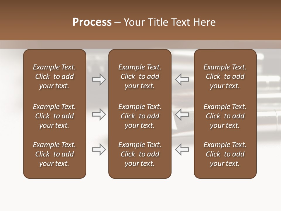 Isolated White Black PowerPoint Template