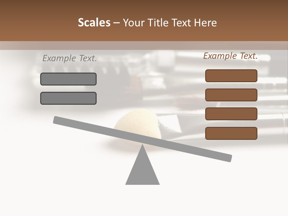 Isolated White Black PowerPoint Template