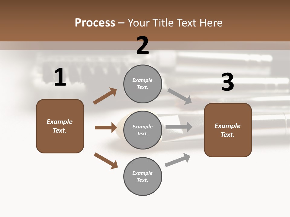 Isolated White Black PowerPoint Template